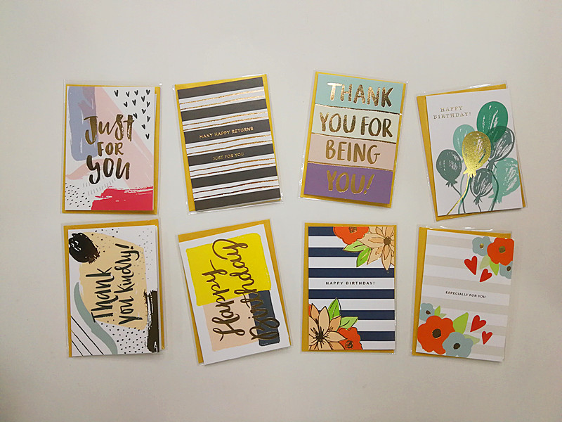 义乌好货 小清新祝福卡烫金送礼生日卡祝福卡万用卡详情图2