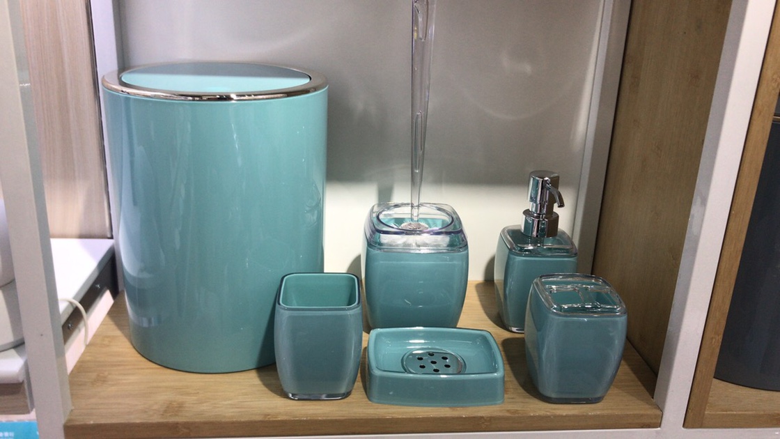 宁波恺丽家居科技有限公司浴室亚克力六件套湖蓝001