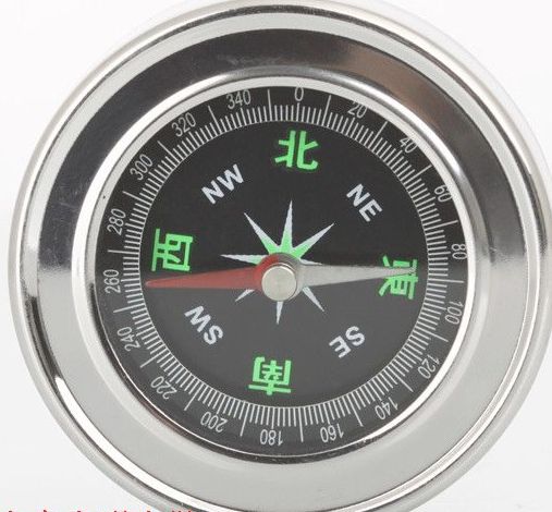 Large metal compass