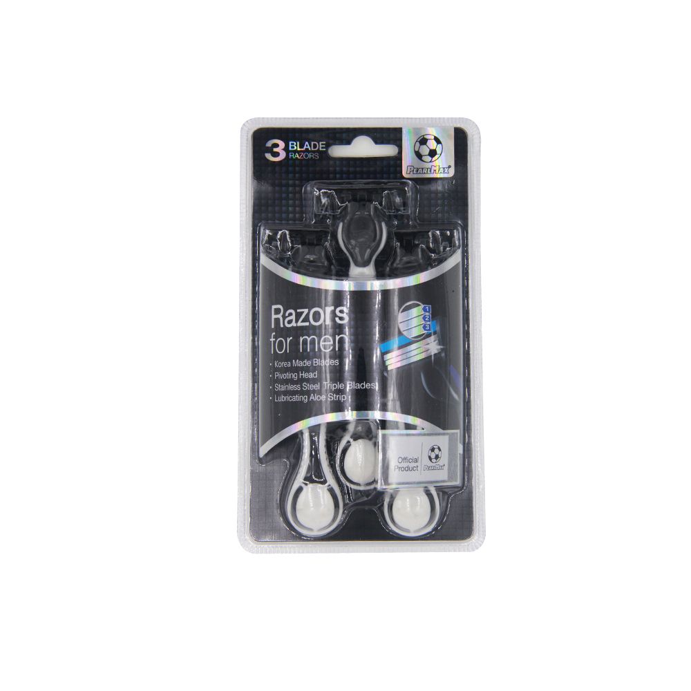 Three-blade men's razor full figure