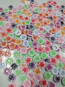 GD fashion gelled Daisy plastic buttons with golden chrysanthemum buttons for children's shirts, sweaters, cardigan buttons