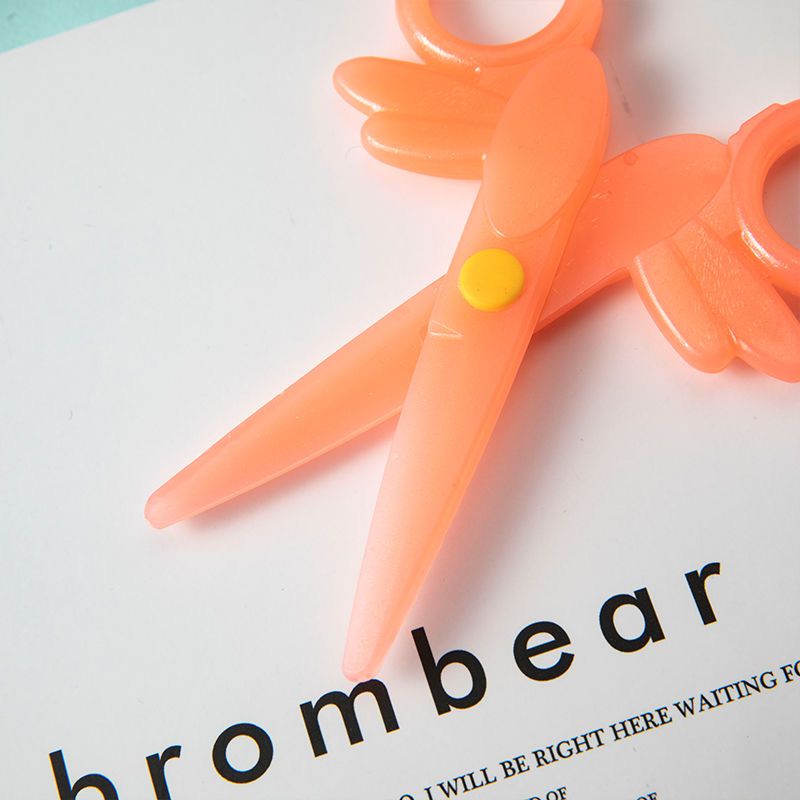 塑料剪刀  儿童剪刀 紫荆花学生剪刀  不伤手A01T学生剪刀详情图6