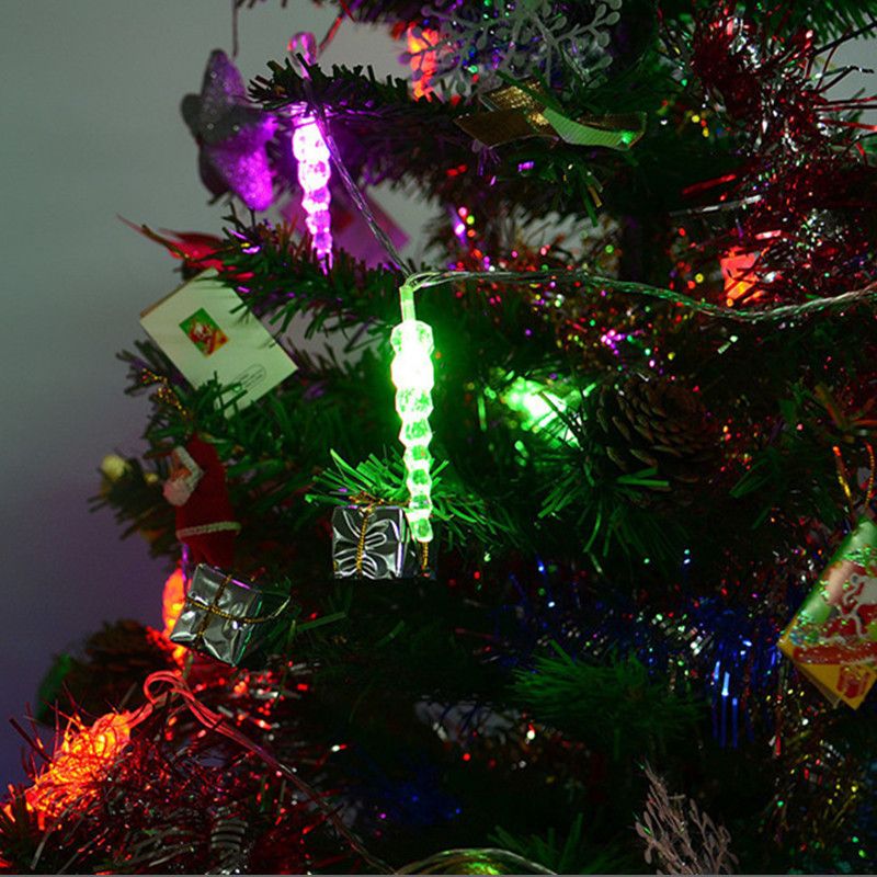led冰锥灯串 圣诞树彩灯满天星房间户外挂件夜市地摊春节装饰
