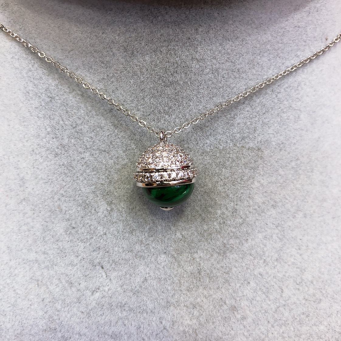 Net Red With The Explosive Multi-Color Ball Ball Zircon Necklace
