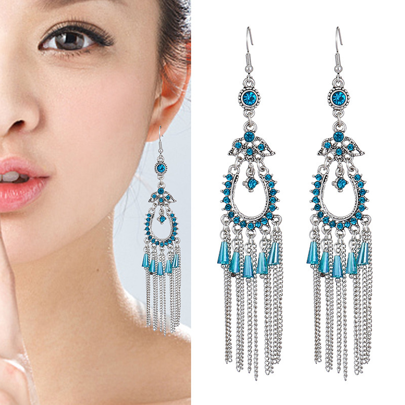 Korean style fashionable and stylish women's earrings, simple ancient-style earrings, 79 elegant and new Specification image
