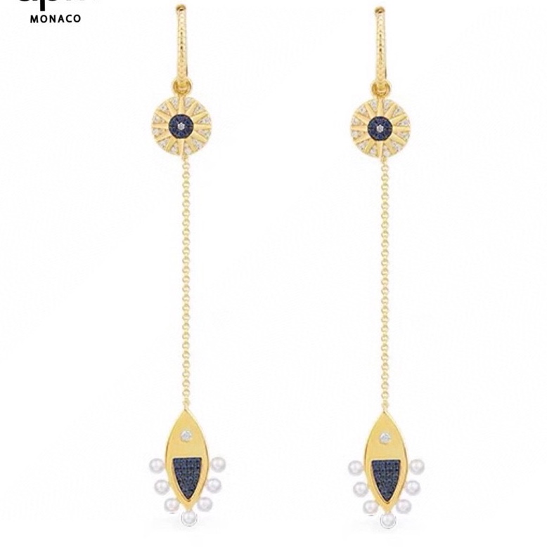 A's new lucky eye fingerling eardrop 2020 new fashion earrings long personalized design sense 2683 bar code price 112 thumbnail