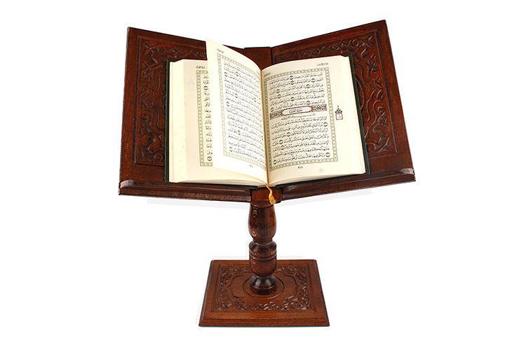 The factory sells Islamic real wood bookshelf Muslim supplies Quran reading bookshelf JT-1