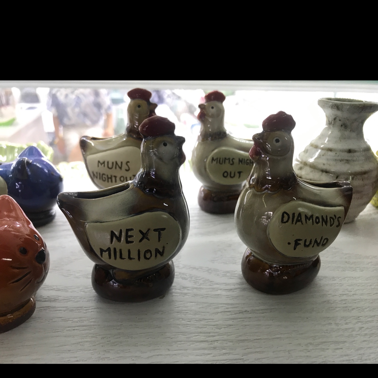 Little chicken ceramic piggy bank Cartoon cute ceramic piggy bank