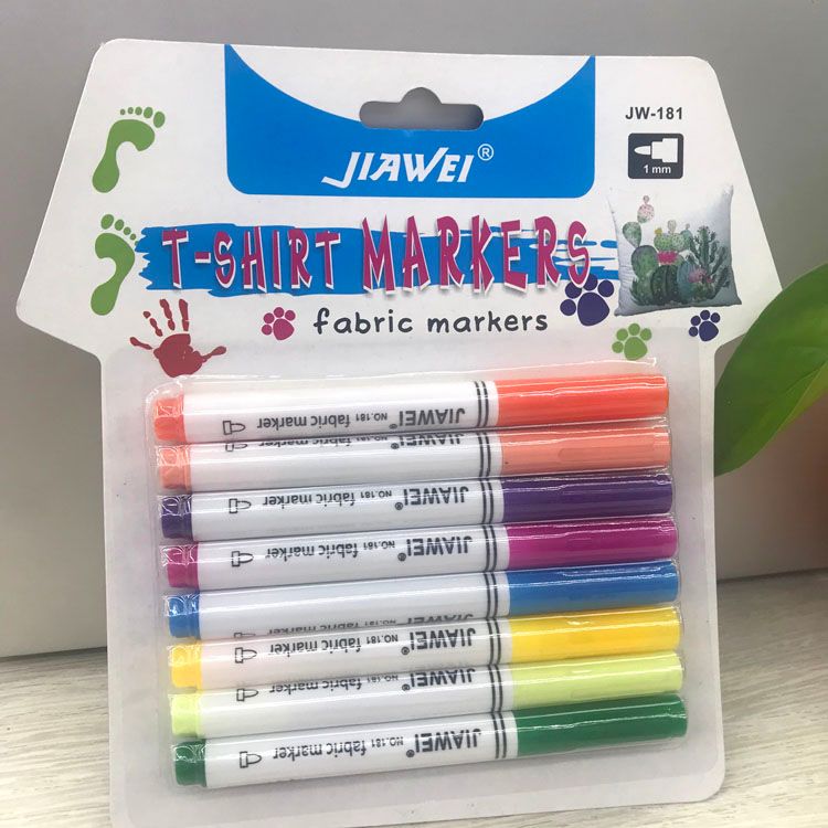 Colored T-shirt MARKERS Textile MARKERS Colored marker JIAWEI FABRIC MARKERS