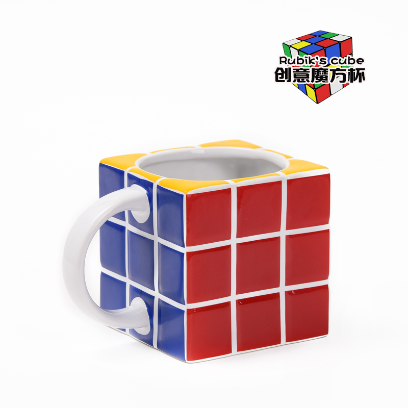 3D Tetris Mug Creative Rubik's Cube Shape Ceramic Cup Rubik's Cube Shape Bone China Square Cup undefined