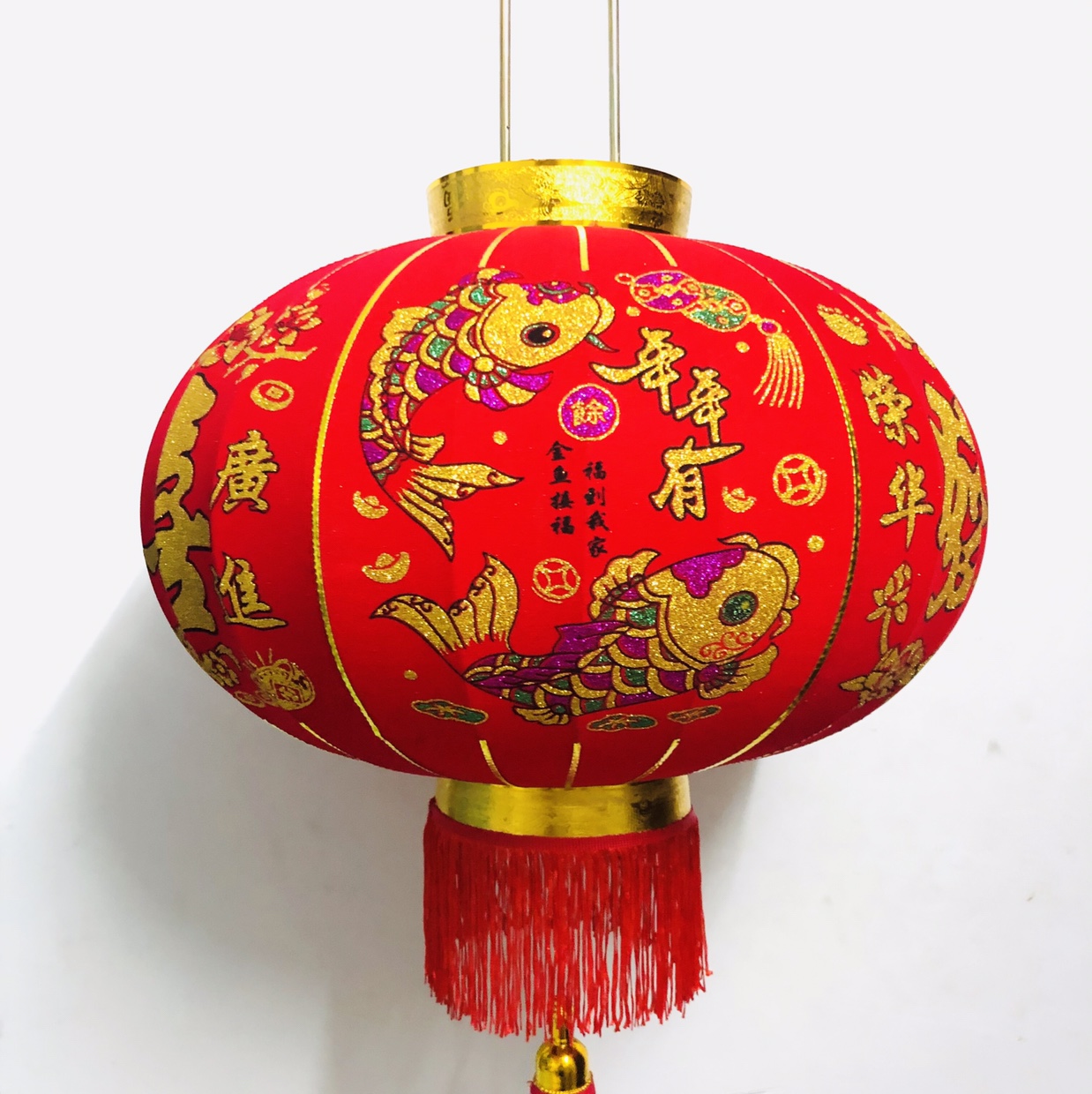 80＃绒布年年有余