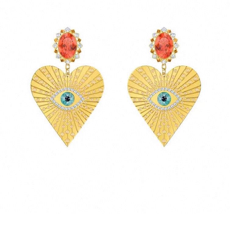 Hot style swarovski crystal earrings 🔥 E1998 love bar code 108