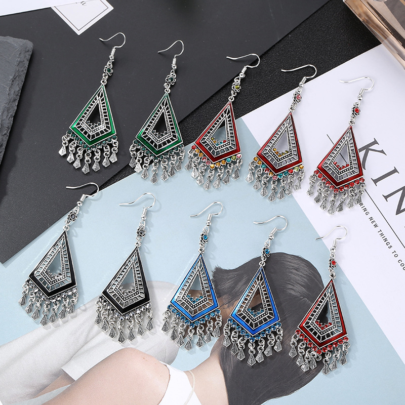 Fashionable, versatile, simple and elegant Bohemian earrings for ladies, 66 Ya Xin Item Picture