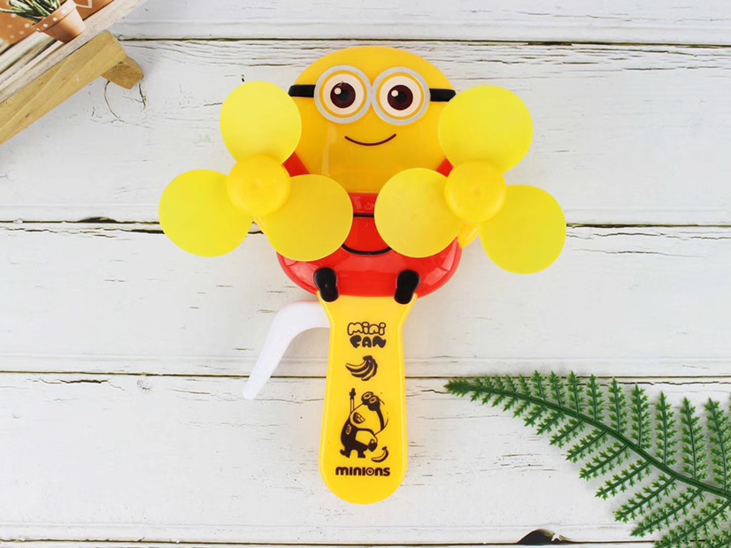 The small double-headed minions hand pressure fans and handheld mini fans are selling well at street stalls undefined