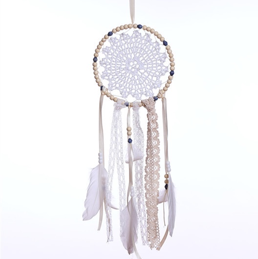 Indian Dreamcatcher Feather Pendant, Feather wind chime Decoration, creative Valentine's Day gift for Girls, 16CM4064