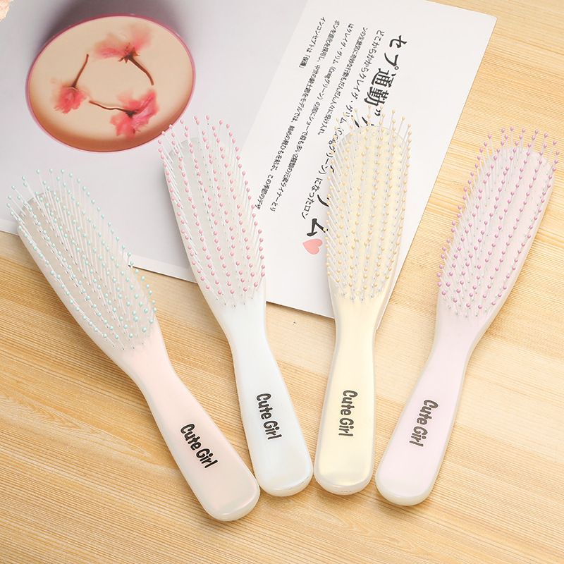Japan and South Korea simple hair tools massage comb girls comb anti - static long hair comb hair comb multi - color manufacturers direct sale thumbnail