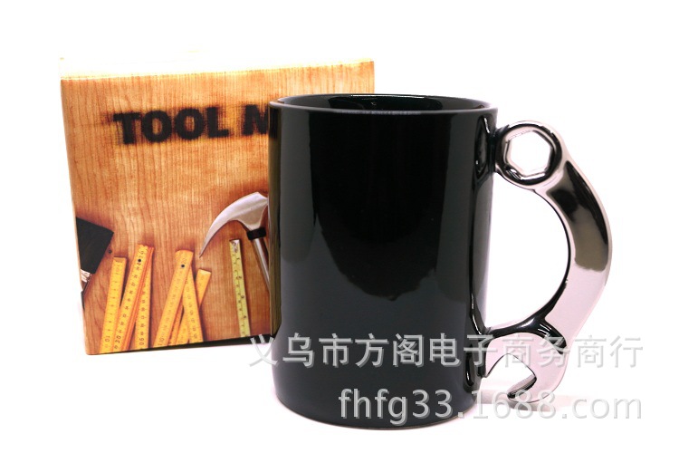 Tools Ceramic Cup Creative Wrench Shape Mug Wrench Cup Tool Series Wrench Cup Tool Cup Specification drawing