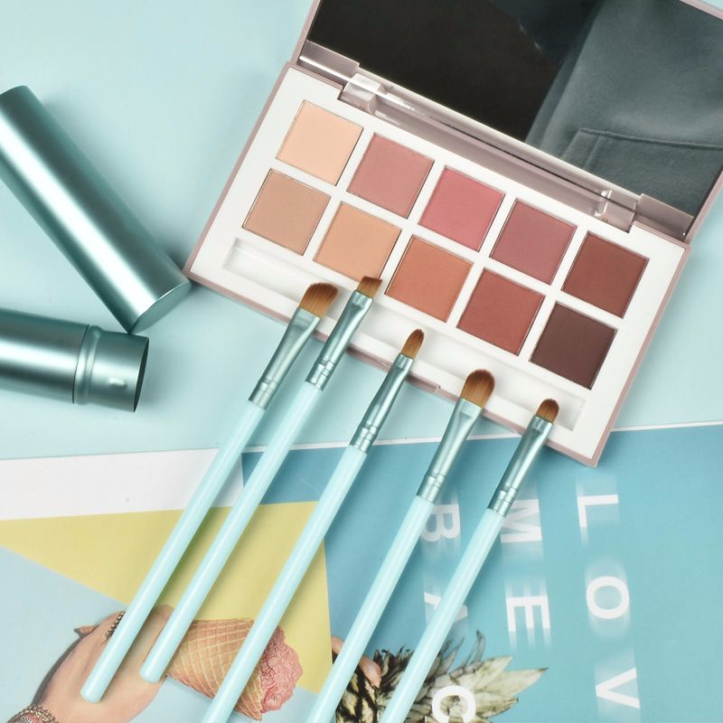 Ying Xiu Mei 5 Sets Of Makeup Brush Aluminum Tube Brush Manufacturers Direct Sales Can Be Customized To Sample details Picture
