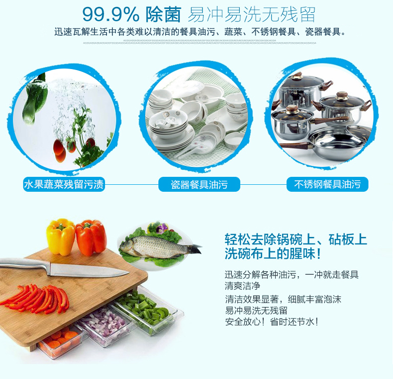 Tasilin Lemon-flavored Dishwashing Liquid 500ml*12 detail image 5