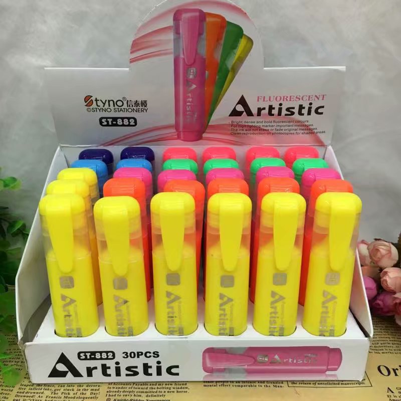 7 color 30 sets of color highlighter display box thumbnail