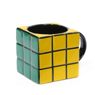 3D Tetris Mug Creative Rubik's Cube Shape Ceramic Cup Rubik's Cube Shape Bone China Square Cup full figure
