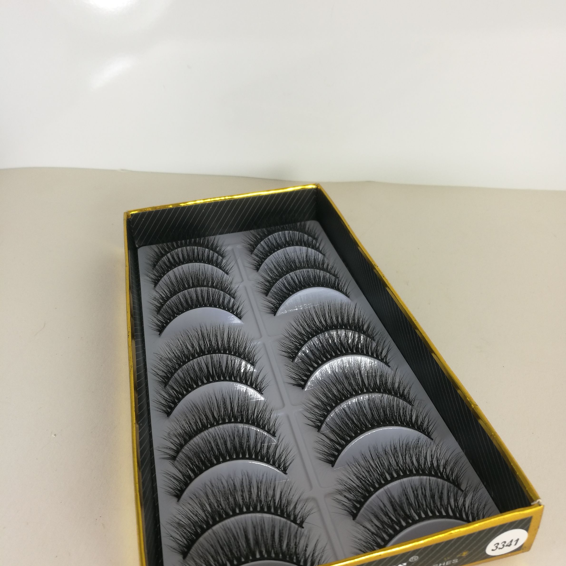 厂家直销 3D自然浓密仿真卷翘假睫毛3341#