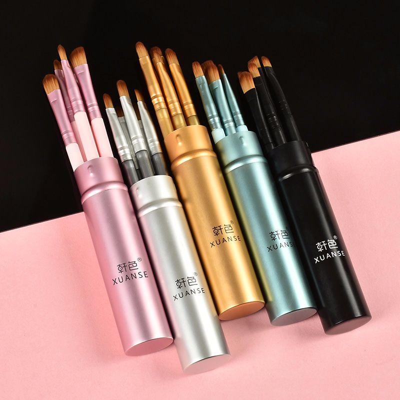 Ying Xiu Mei Aluminum Tube 7 Sets Of Makeup Brush Black Beauty Tools Factory Direct Sales Can Oem details Picture