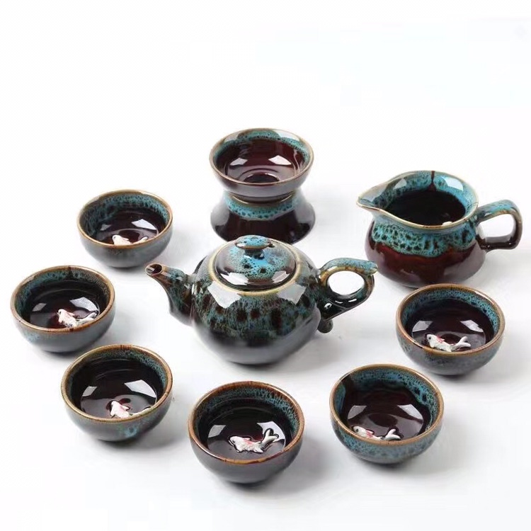 Ten kiln changed tea set