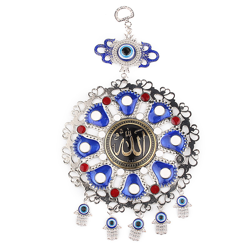 Angel Eyes Turkish Wall Pendant Big Palm Pendant Eye Of Luck Window Decoration Car Key Chain Application Scenario