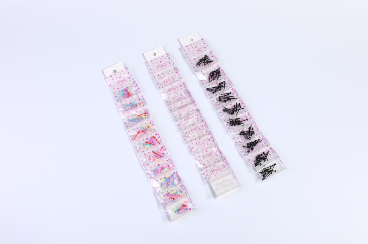 Ear stud for ear care and anti-allergy, matchstick ear rod, plastic ear stud, round head, Doudou Bilong -57 details Picture