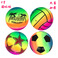 22厘米的彩虹排球儿童减压发泄压力球PVC弹力球卡通图案混图