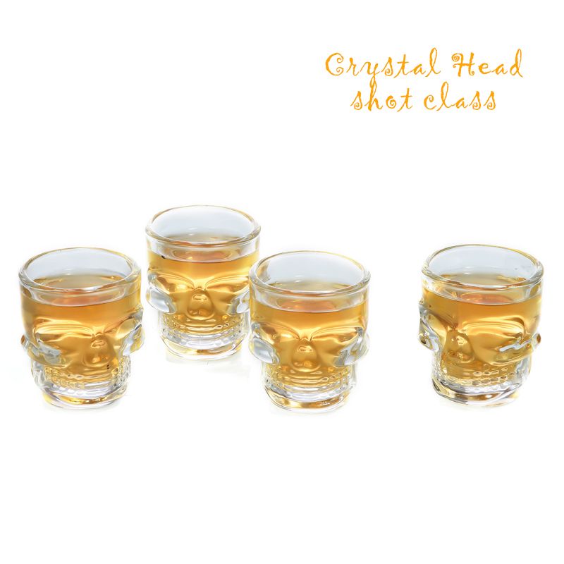 骷髅杯套装（四只装） Crystal Head Shot Glass威士忌骷髅杯套装