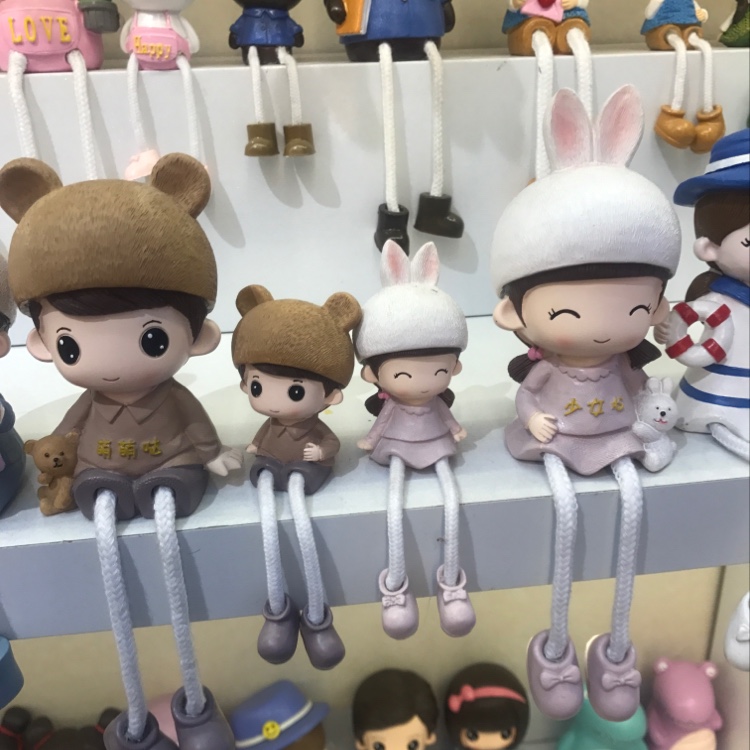 吊脚娃娃38 创意家居装饰小摆件可爱乖萌新品吊脚娃娃小摆件工艺品摆件
