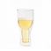 创意倒置酒瓶玻璃杯 倒置啤酒造型玻璃杯 3D双层隔热啤酒玻璃杯白底实物图
