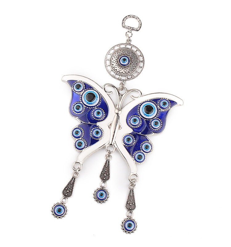 新款蝴蝶钥匙扣 ebay爆款钥匙挂件 眼睛挂件 创意幸运之眼钥匙扣详情图5