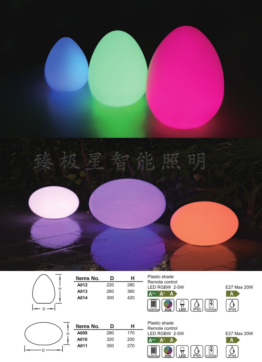 创意滚塑发光蛋发光灯Egg light景观灯