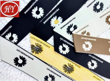 5公分太阳花小雏菊提字带提花松紧带织带服装辅料配件裤腰裤头细节图