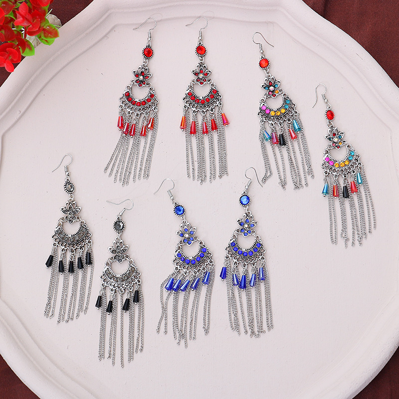 Korean style fashionable and stylish women's earrings, simple ancient-style earrings, 79 elegant and new details Picture