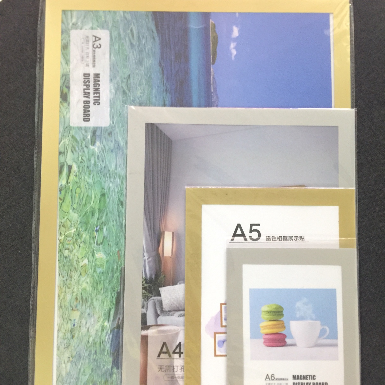 Magnetic display stick waterproof protective case with photo frame can be customized without holes thumbnail