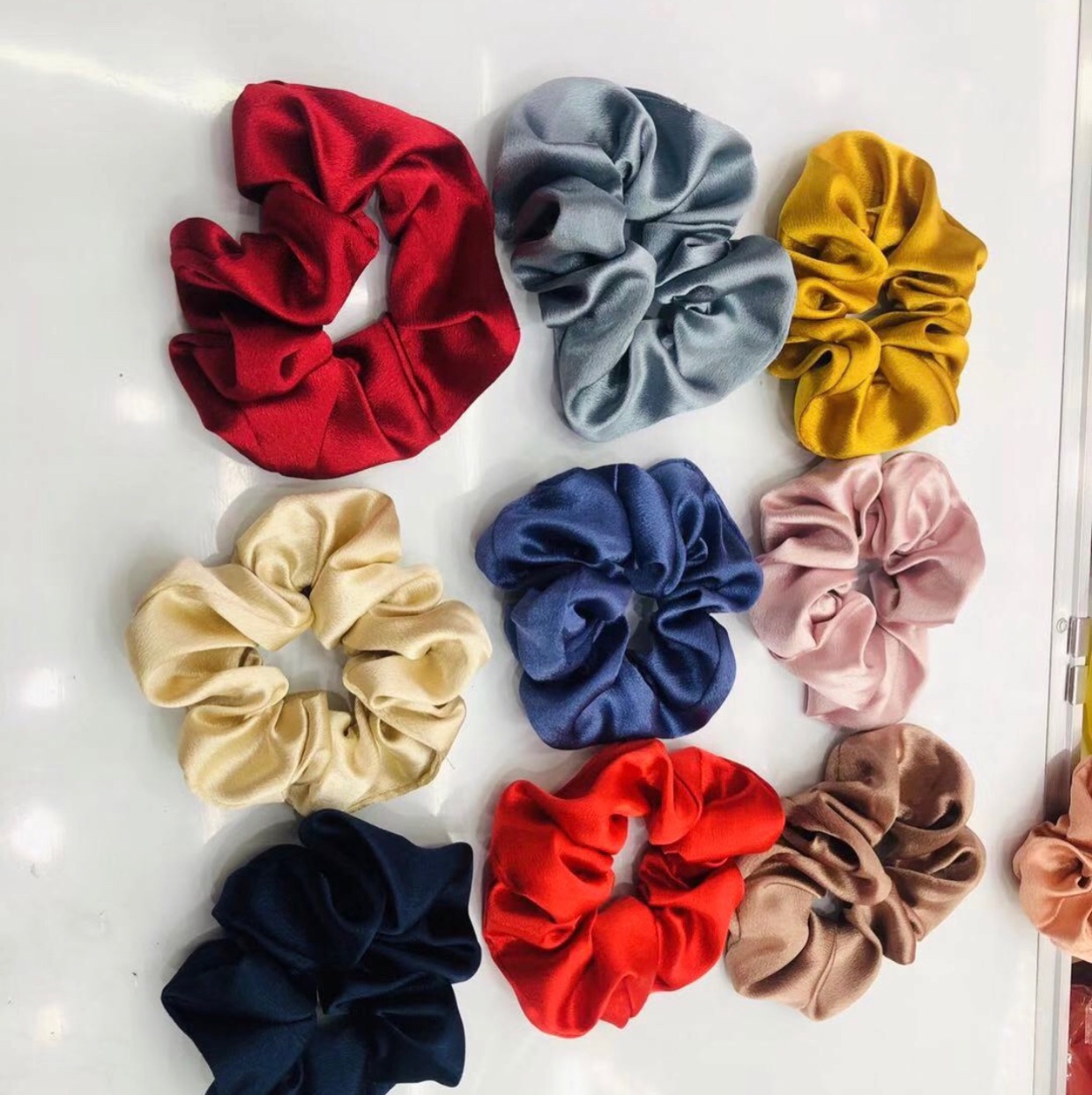 Large intestine circle, cute fabric hair tie, hair band, leather band, gauze, elegant high-elasticity updo, simple basic hair tie, hair band, hair tie, hair accessory, hair accessory
