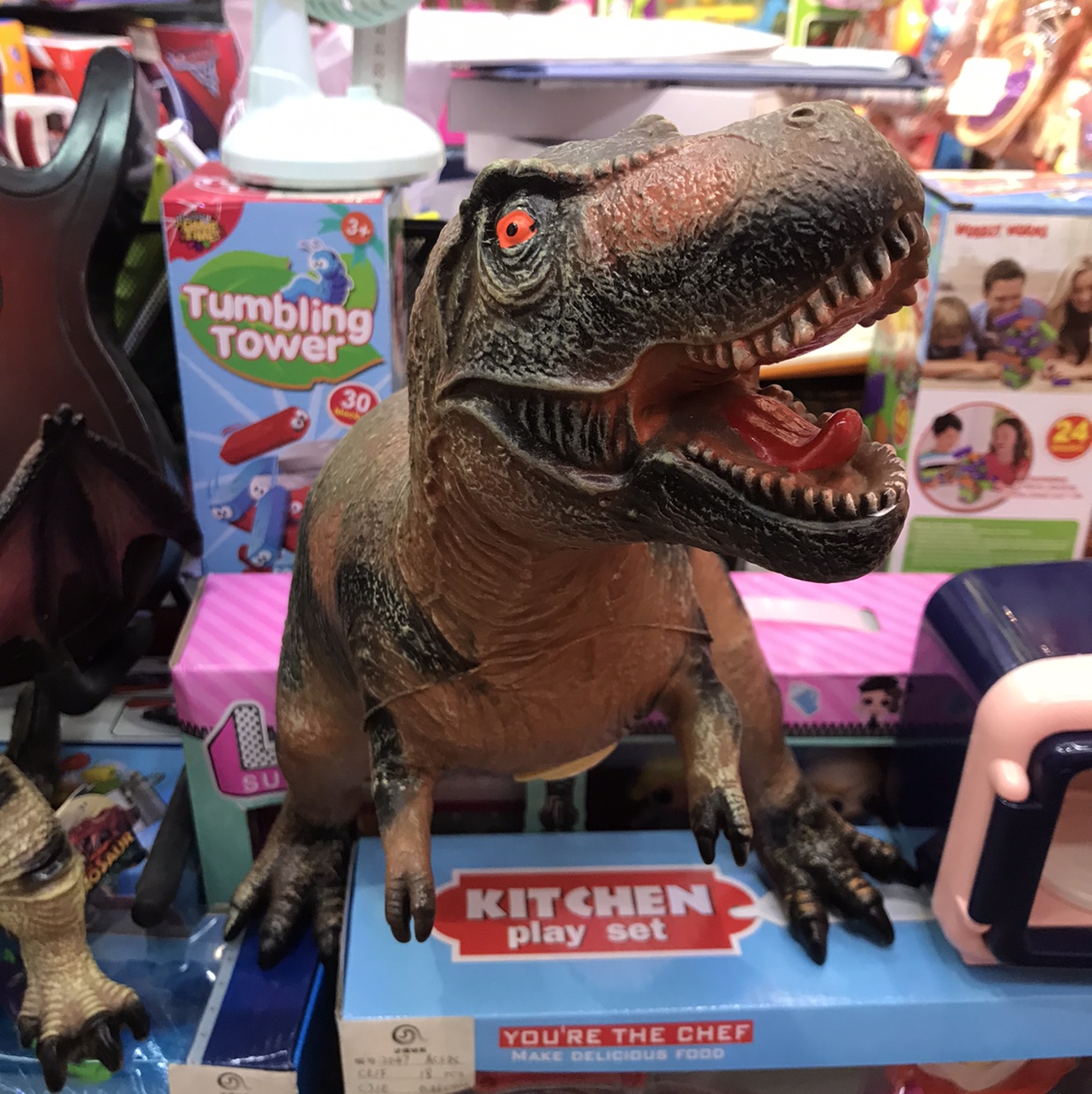 电动发光搪胶恐龙