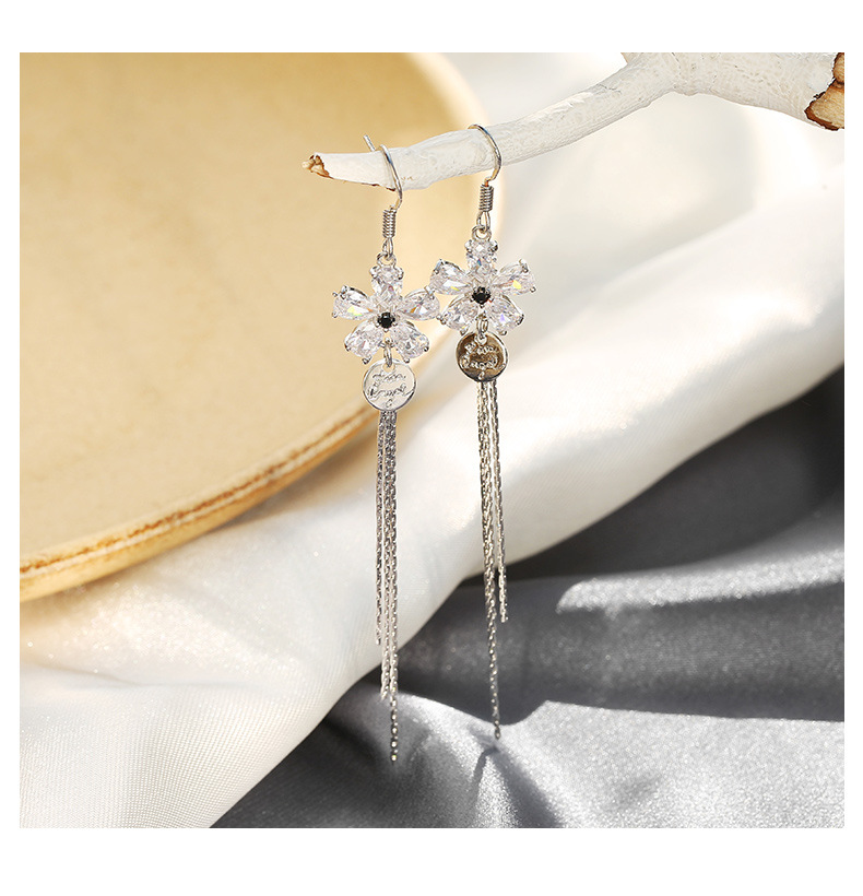 S925银针长款气质流苏时尚韩版大脸显瘦耳饰简约女耳环厂家直销详情图8