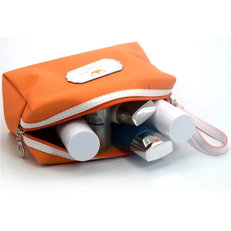 Bolsas de maquillaje de color sólido bolsas de maquillaje bolsas de tocador clutch bags prince bags cosméticos promocionales giveaway packs Specification image