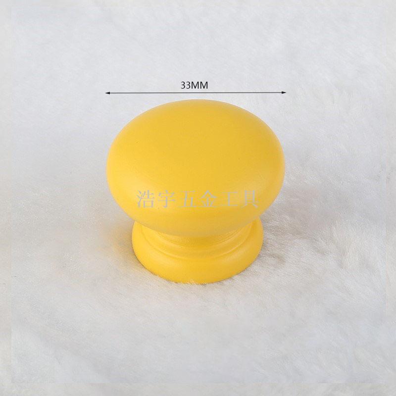 Wholesale Color Children's Room Cabinet Handle Solid Wood Wardrobe Cabinet Door Double Hole Wooden Handle Door Handle Double Bubble Packaging Application Scenario