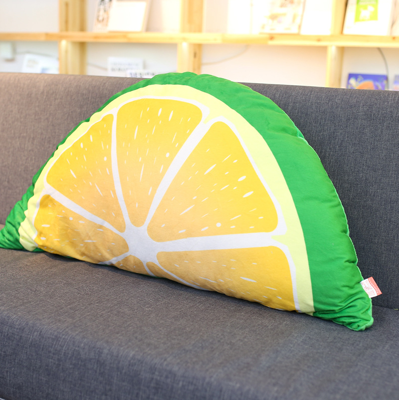 卡通儿童床头靠垫软包水果公主靠枕可爱双人榻榻米拆洗三角大靠背详情3