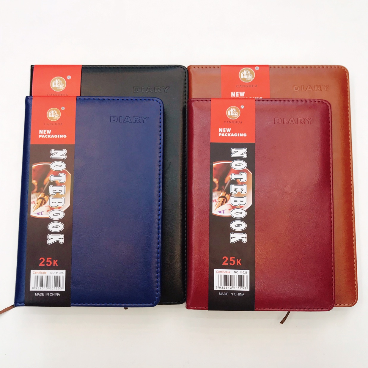 8025 office notebook business book 25K inside pages 140 pieces of beige paper 100 pieces each thumbnail
