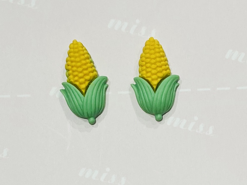 Corn -DIY resin patches cute shoe flowers, mobile phone case accessories, buttons, hats, clothing accessories, stationery patches, accessories