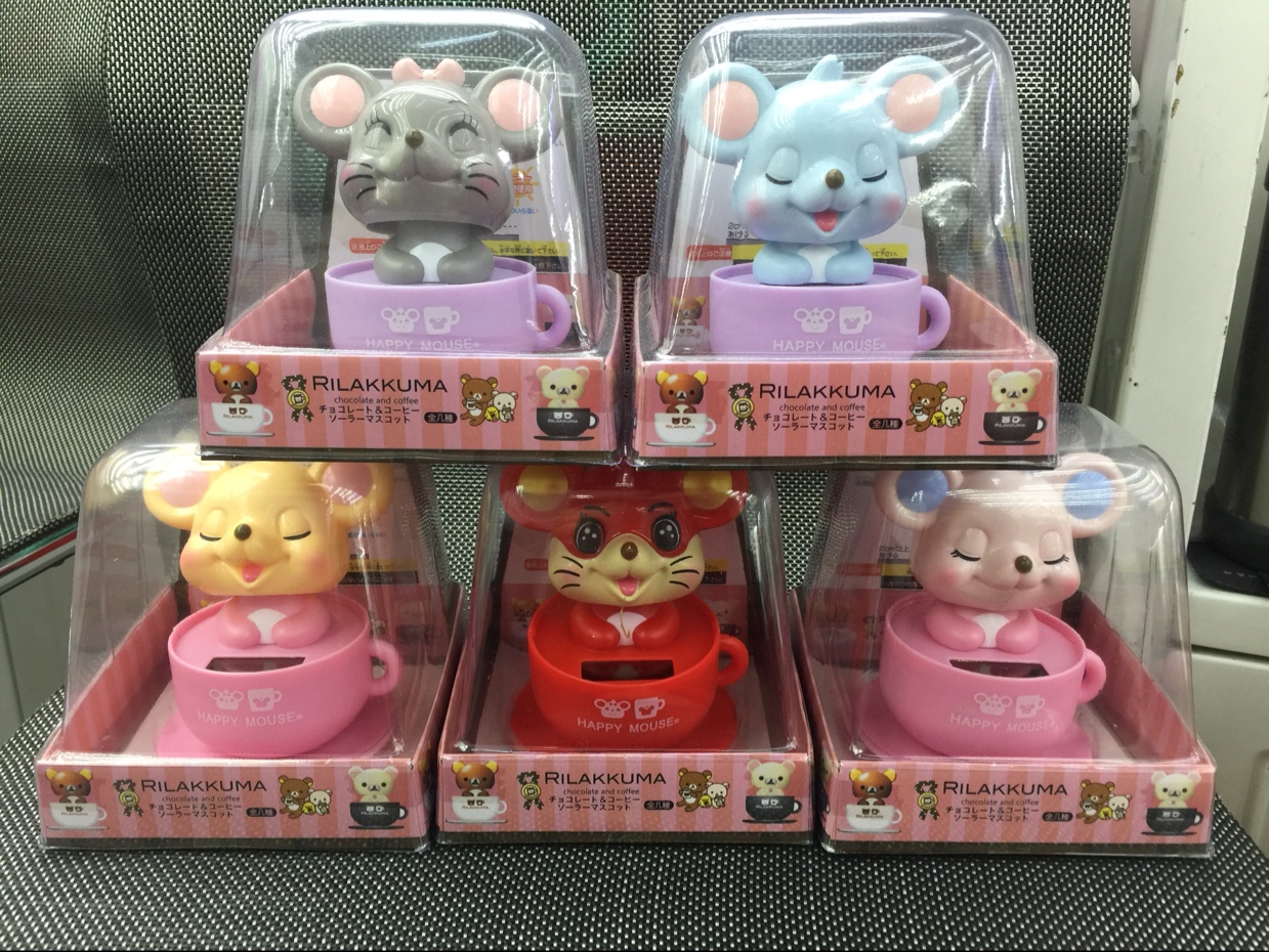 太阳能车上摆件（杯子系列）新款太阳能车载摆件中控台汽车摆件