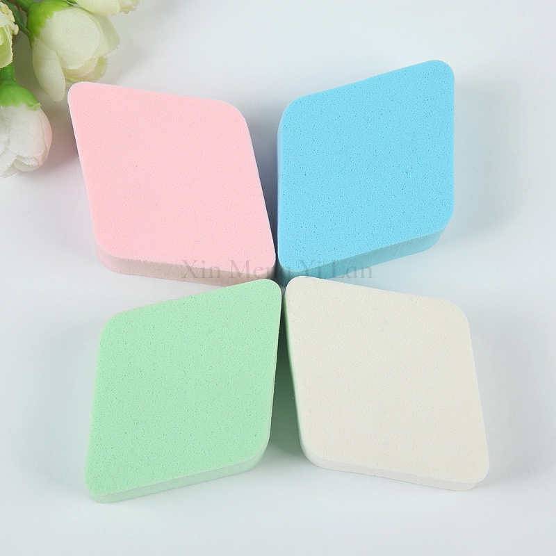 Diamond-shaped four-color high-grade cotton pads for makeup details Picture