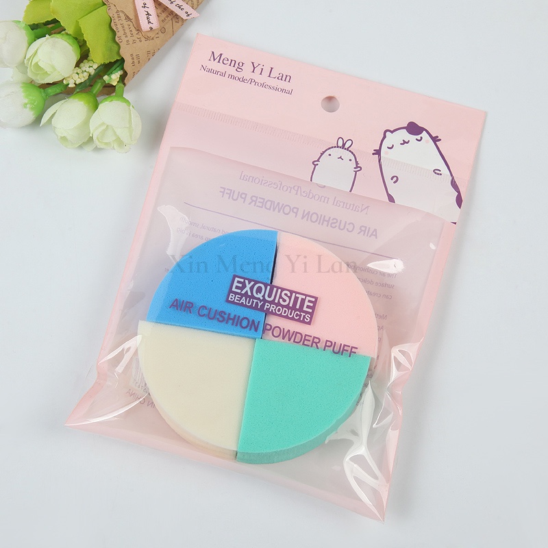 Round four-color high-quality cotton pads for makeup